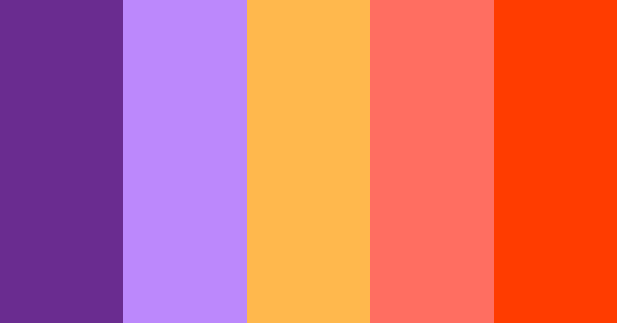 Download purple sunset color palette PNG image (landscape)