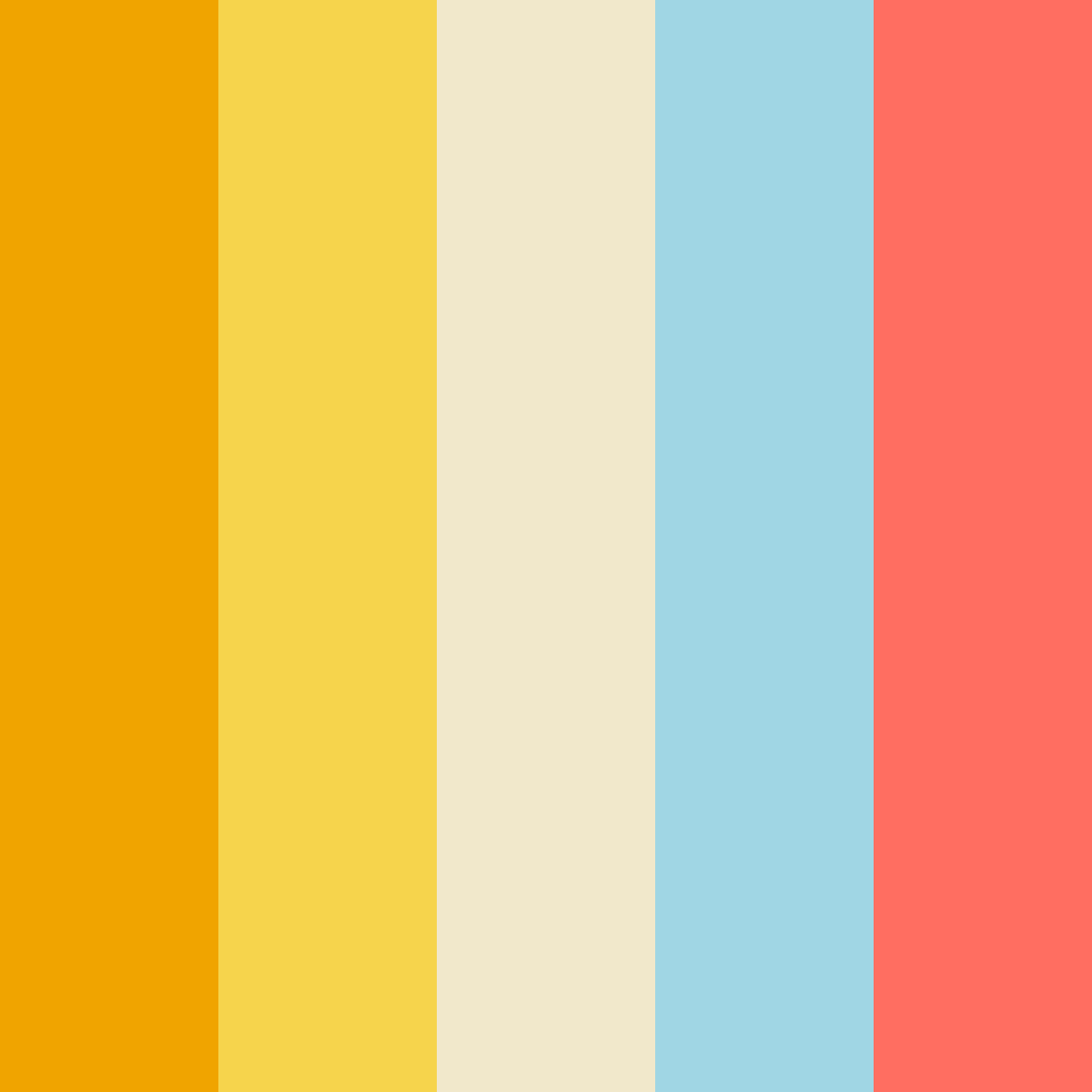 Download vibrant yellow color palette PNG image (square)