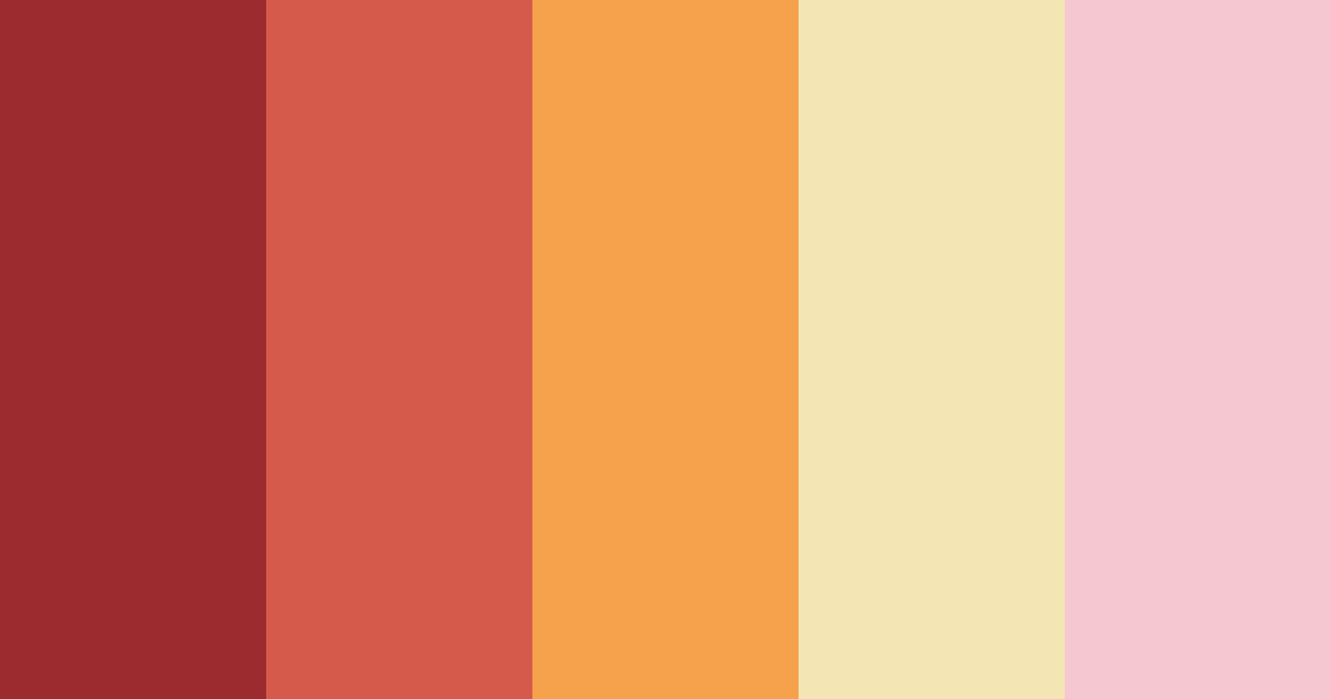 Download sangria sunrise color palette PNG image (landscape)