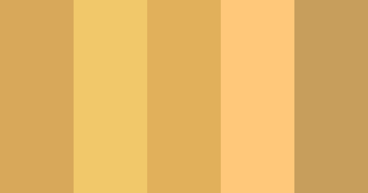 Download golden honey color palette PNG image (landscape)