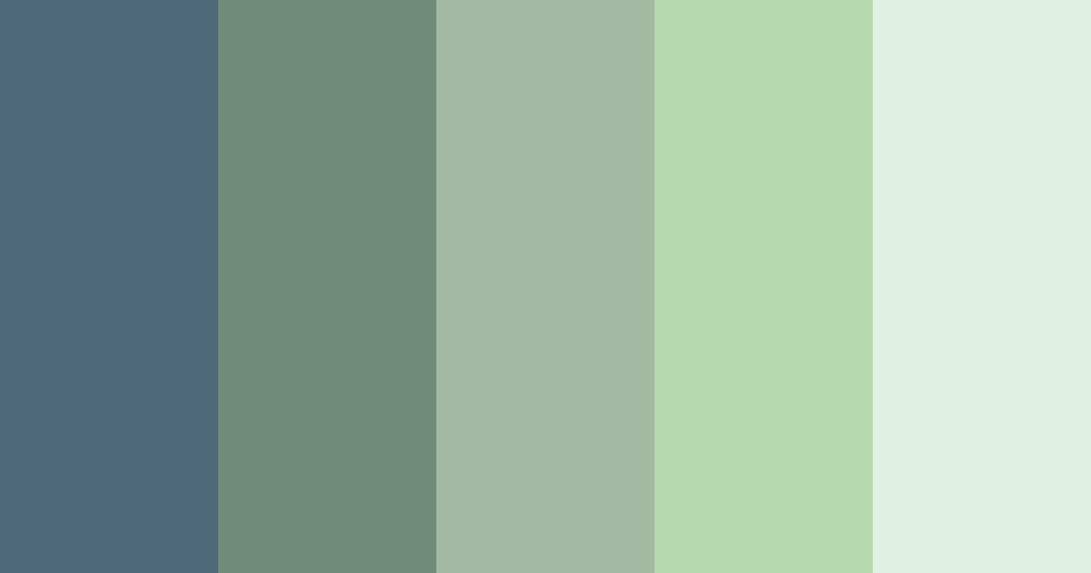 Shades of Green Color Palette