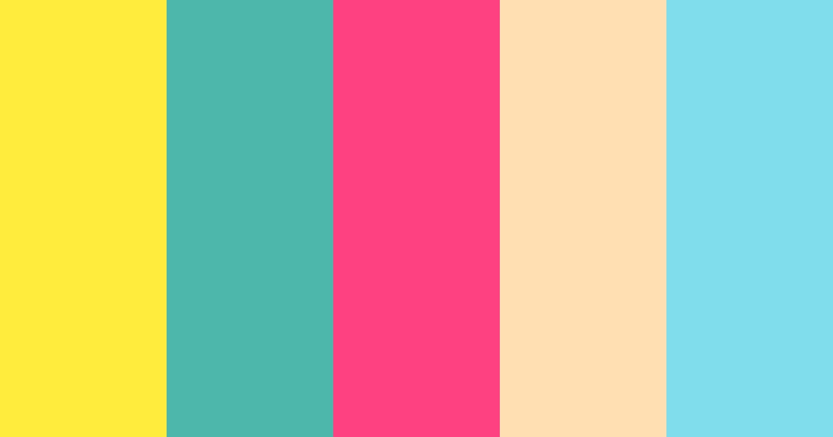 Download tropical sunrise color palette PNG image (landscape)