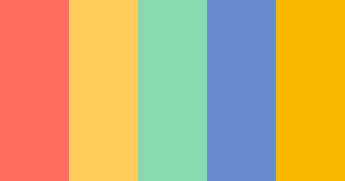 Download coral sunrise color palette PNG image (landscape)