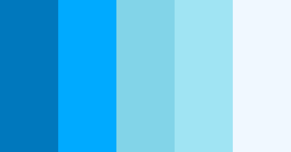 Download blue ocean color palette PNG image (landscape)