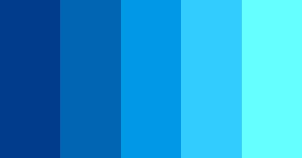 Paleta de colores Shades of Blue