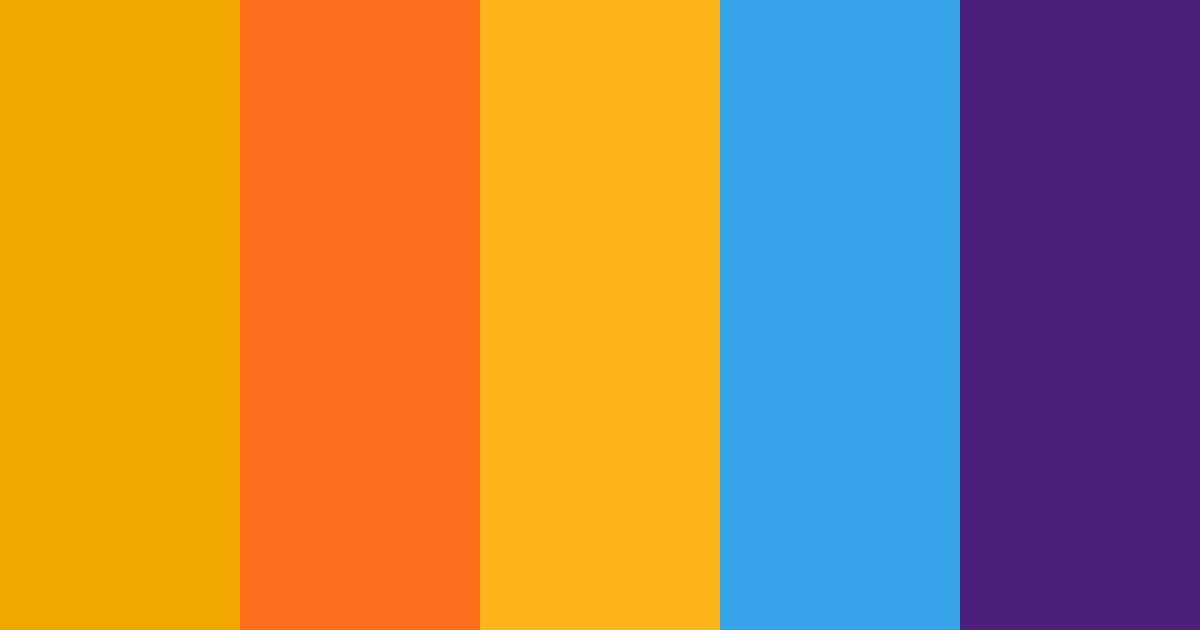 Download golden blue color palette PNG image (landscape)