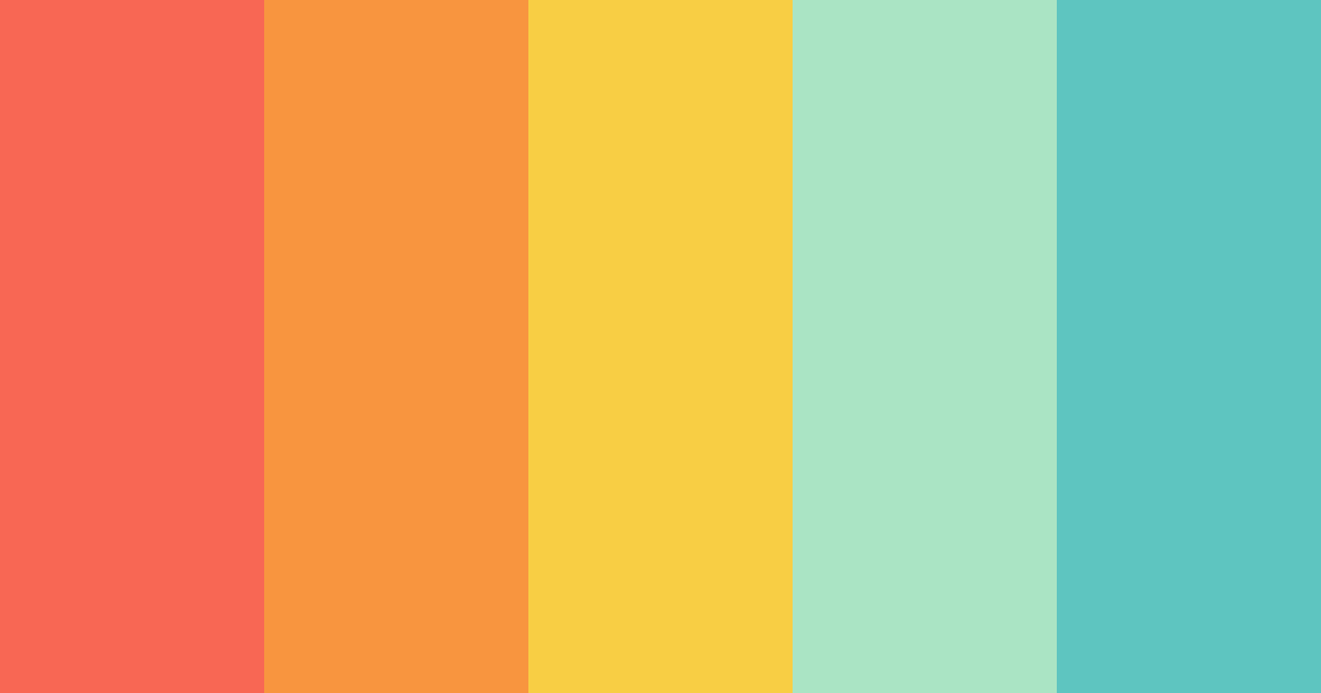 Download coral breeze color palette PNG image (landscape)