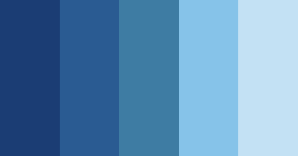 Download dark blue serenity color palette PNG image (landscape)