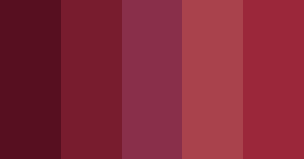 Download burgundy bliss color palette PNG image (landscape)