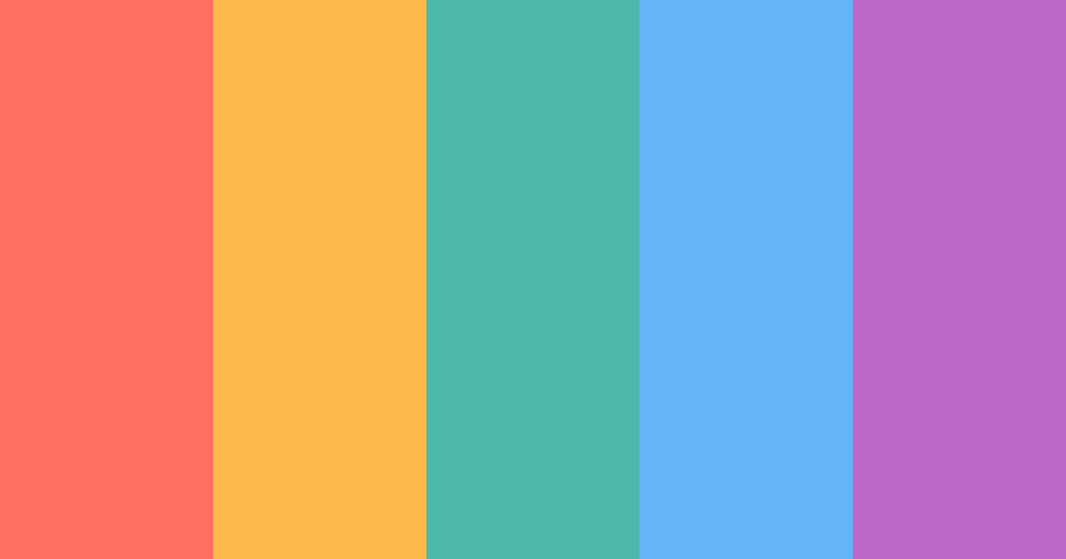 Download colorful kidcore color palette PNG image (landscape)