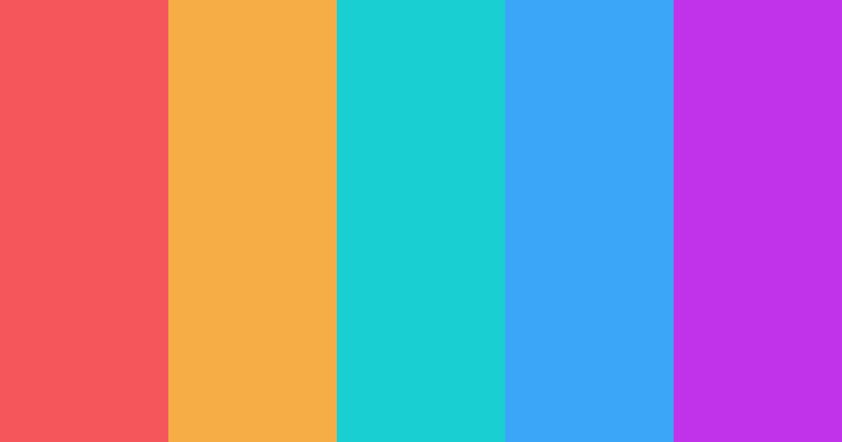 Download colorful kidcore color palette PNG image (landscape)