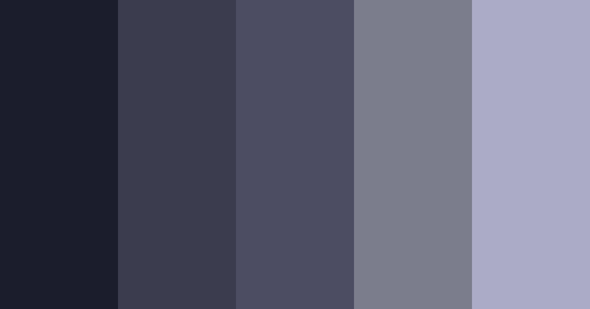 Download dark blue noir color palette PNG image (landscape)
