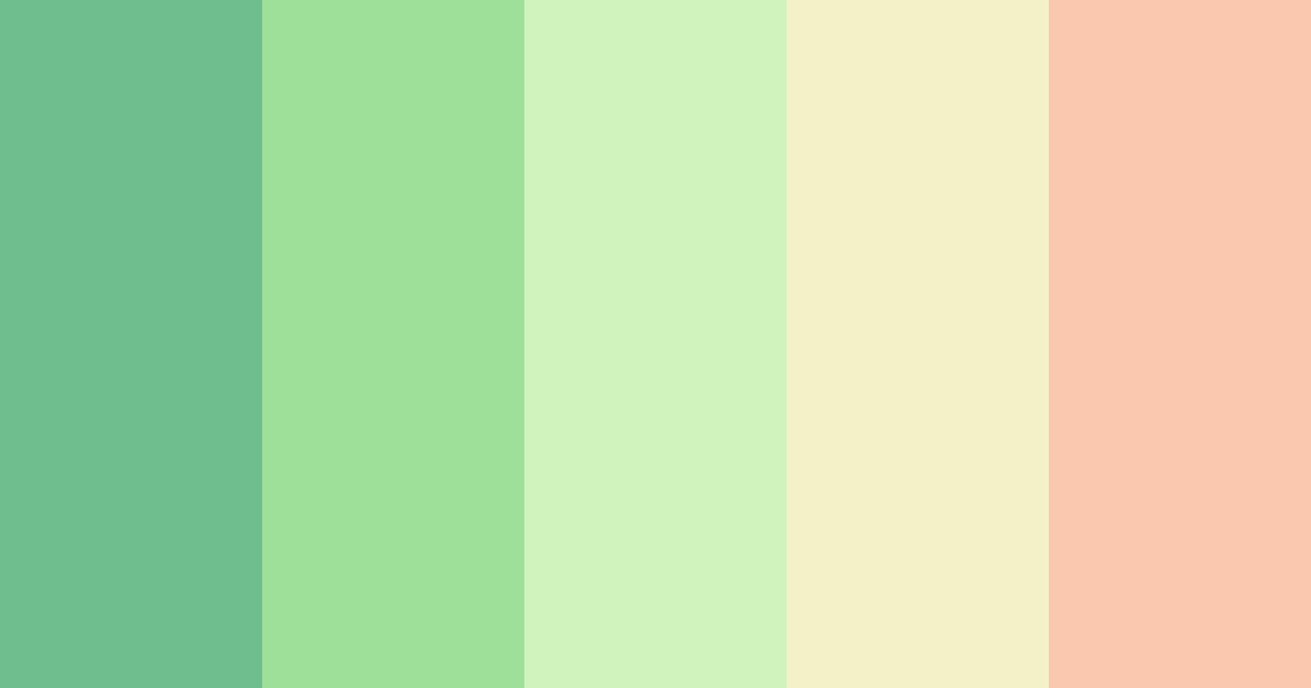 Download green lillypad color palette PNG image (landscape)