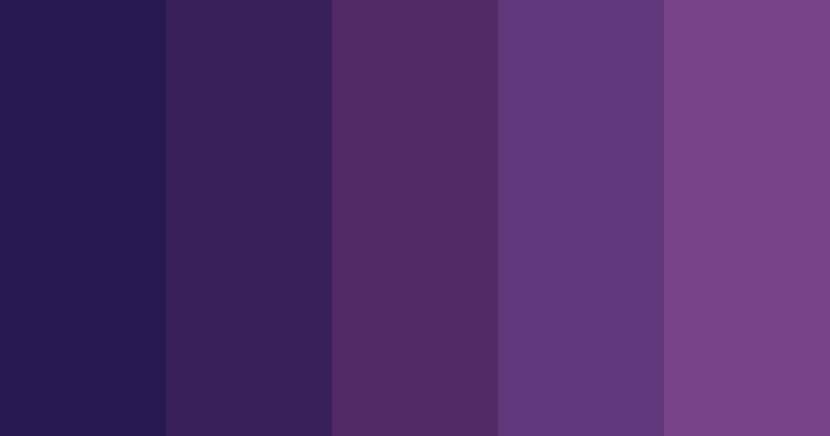 Download dark amethyst shades color palette PNG image (landscape)
