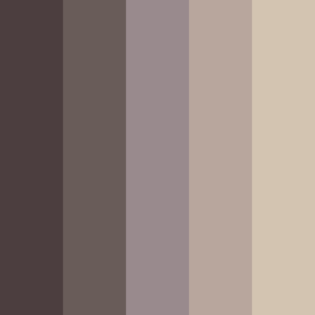 Download edgy brown color palette PNG image (square)