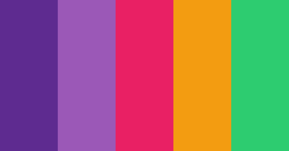 Download violet glitch color palette PNG image (landscape)