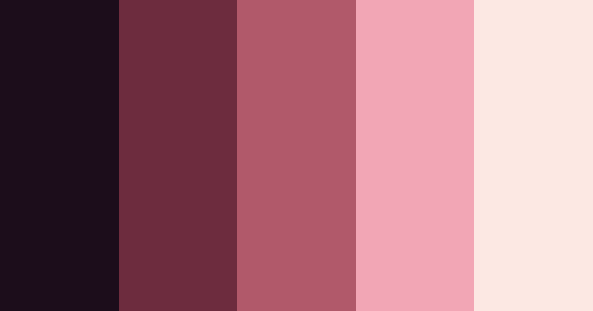 Download rose shades color palette PNG image (landscape)