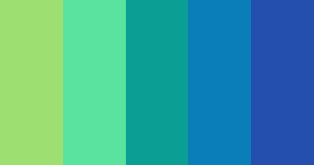 Download green blue cocktail color palette PNG image (landscape)