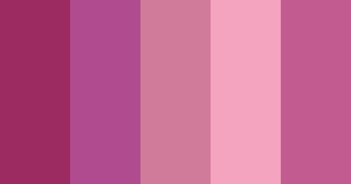 Download retro raspberry dreams color palette PNG image (landscape)