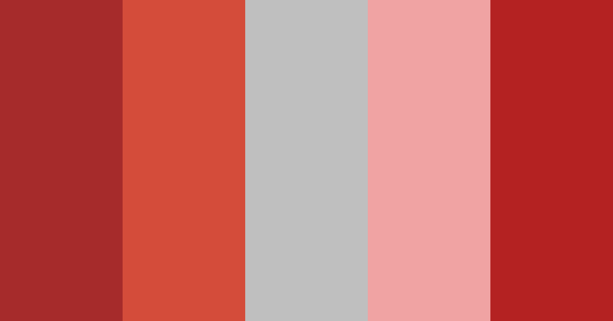 Red Grey Ripper Color Palette