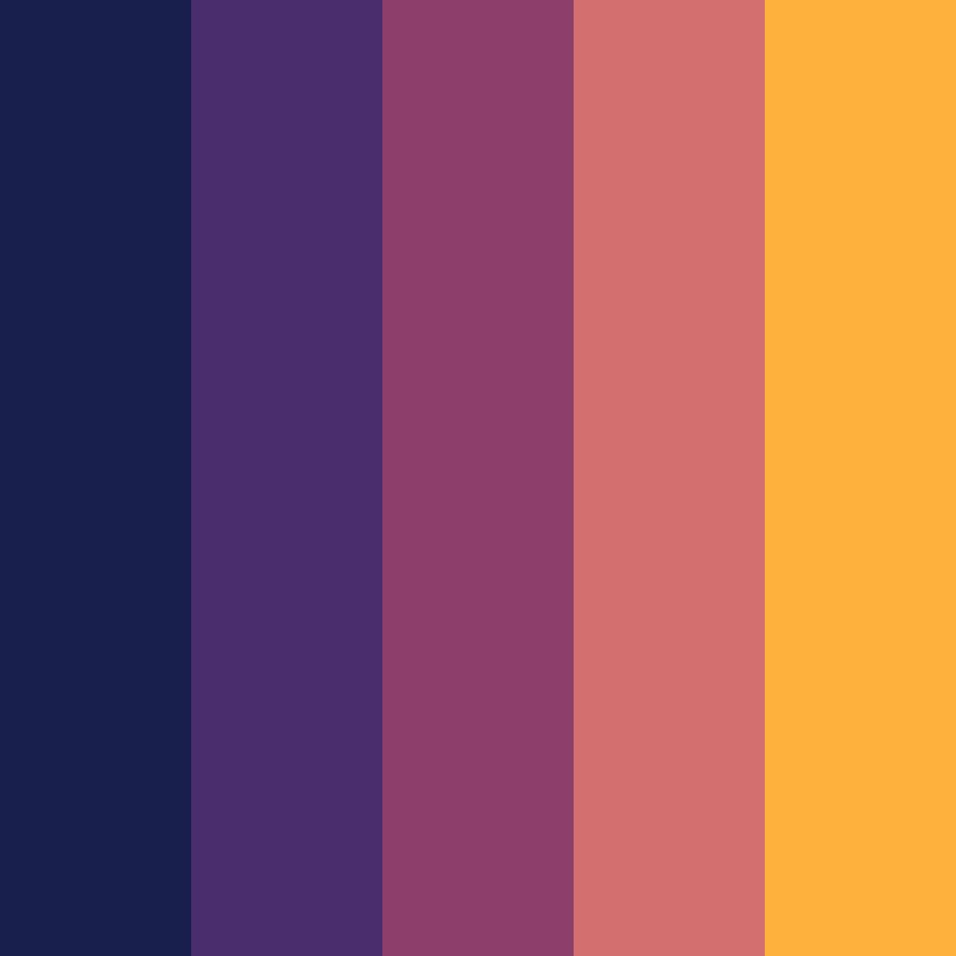 Download celestial dusk color palette PNG image (square)