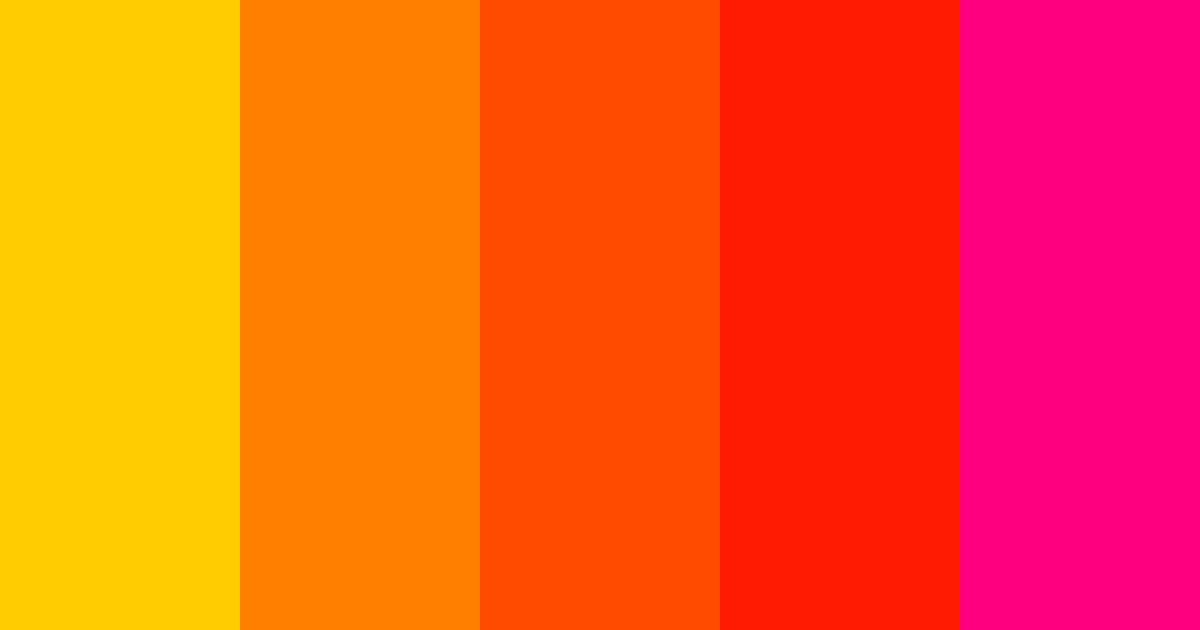 Download orange sunrise color palette PNG image (landscape)