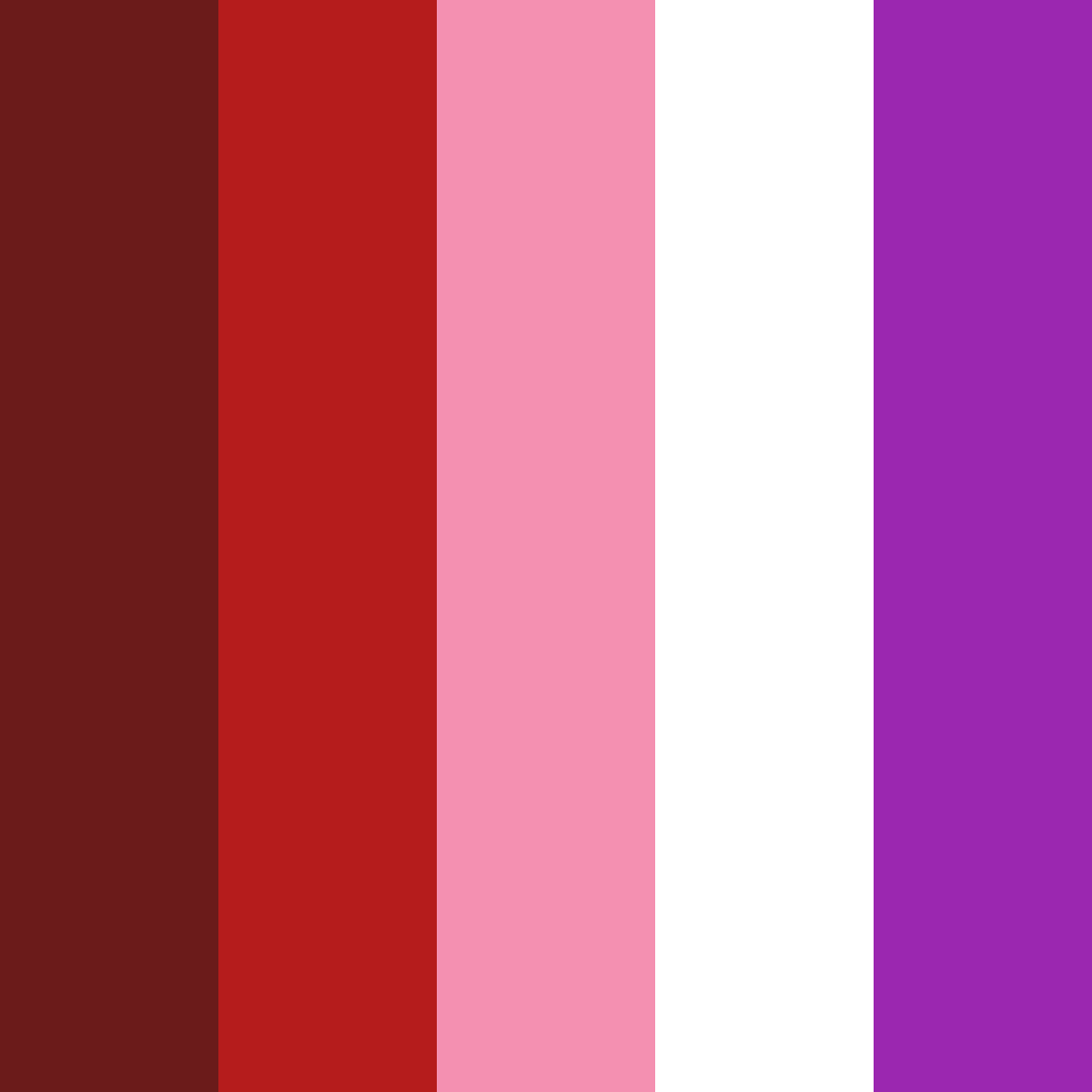 Download romantic red color palette PNG image (square)