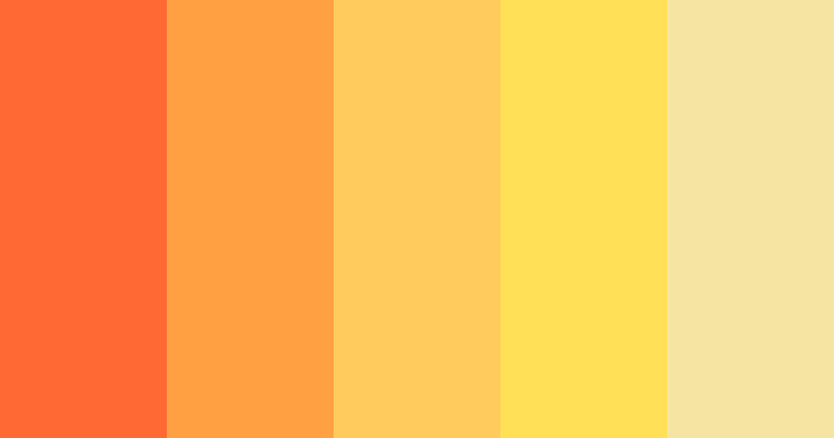Orange Sunrise Color Palette