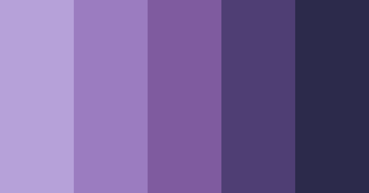 Download wisteria shades color palette PNG image (landscape)