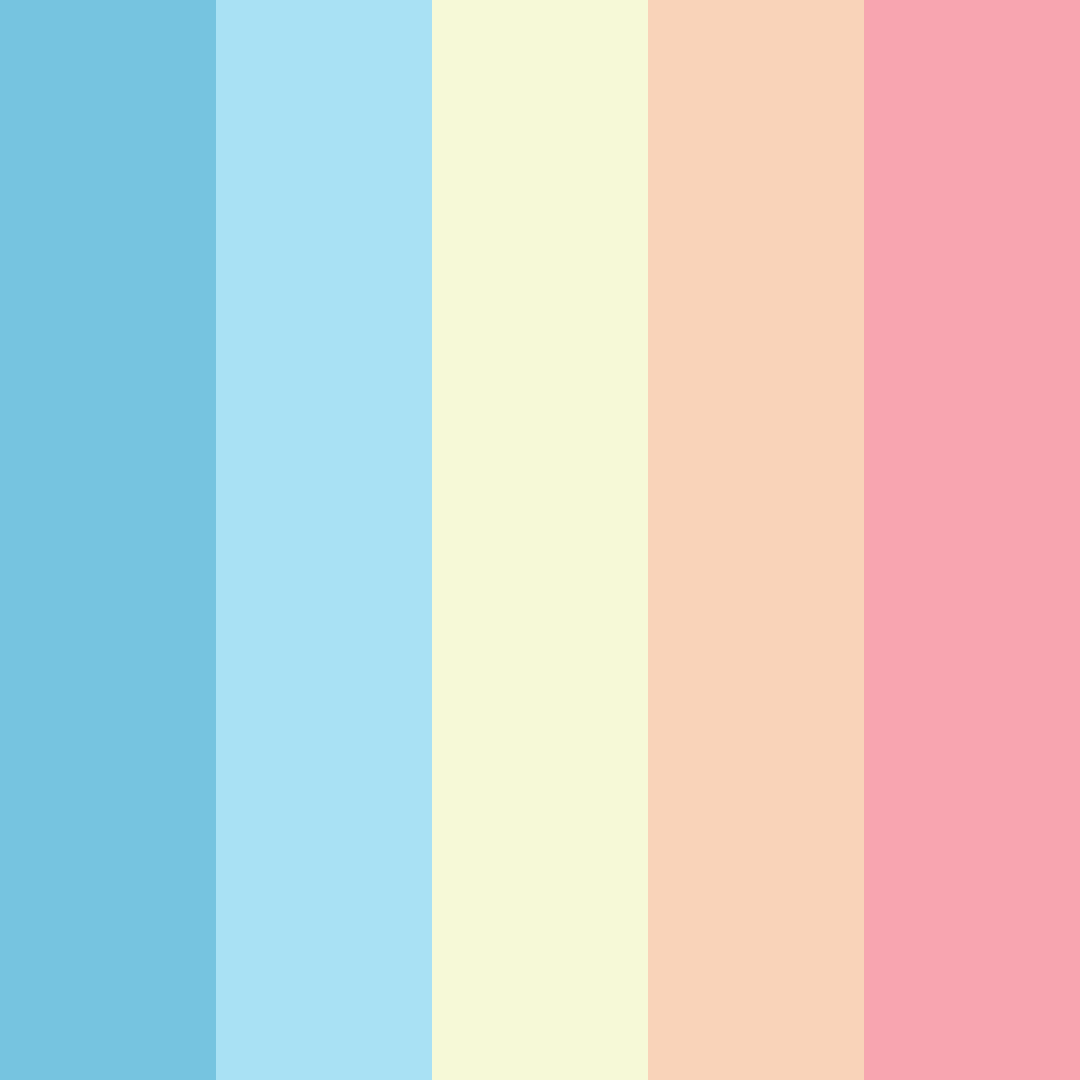 Download sky blue serenity color palette PNG image (square)