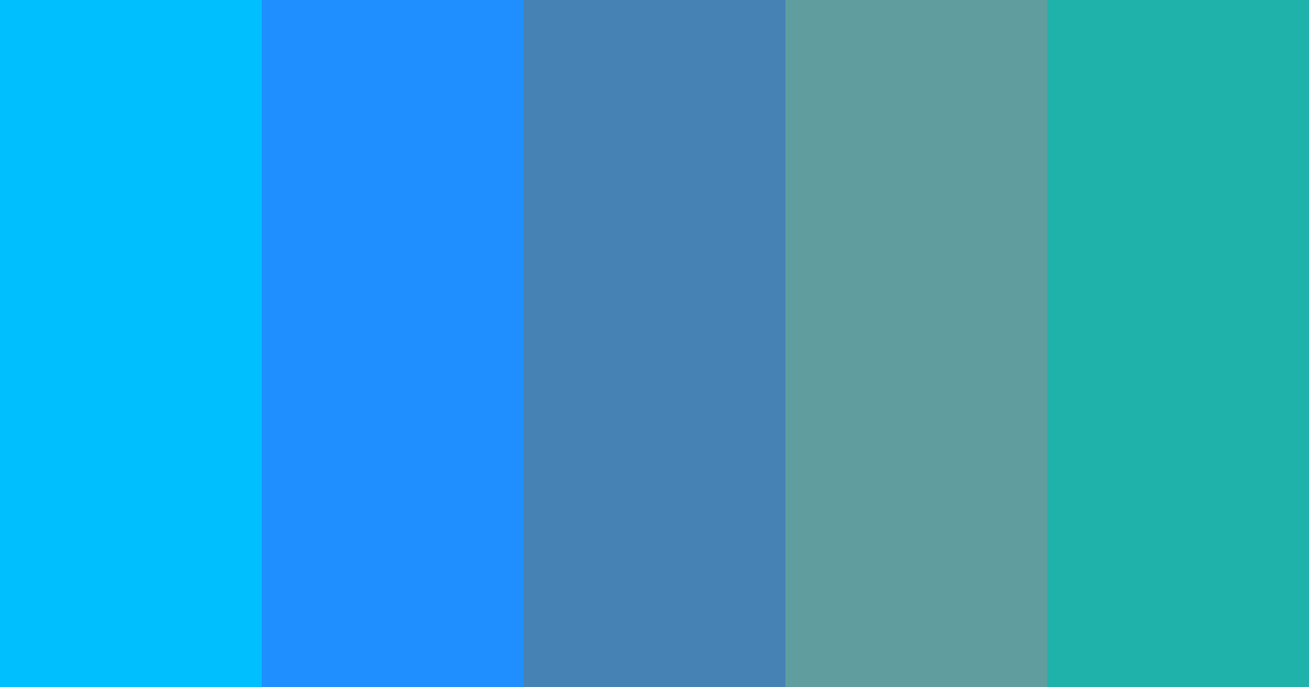Bright Blue Color Palette