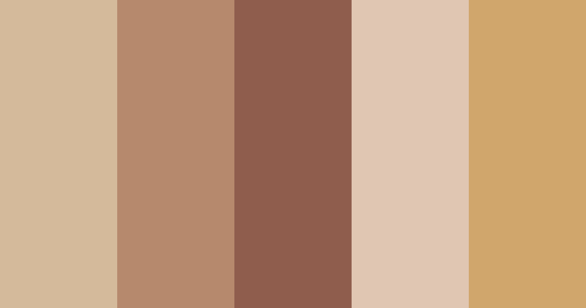 Download brown teddy bear color palette PNG image (landscape)