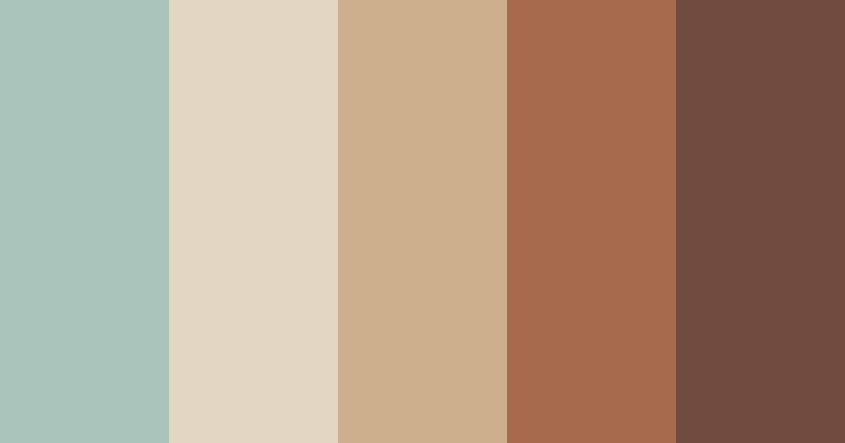 Download shades of brown color palette PNG image (landscape)