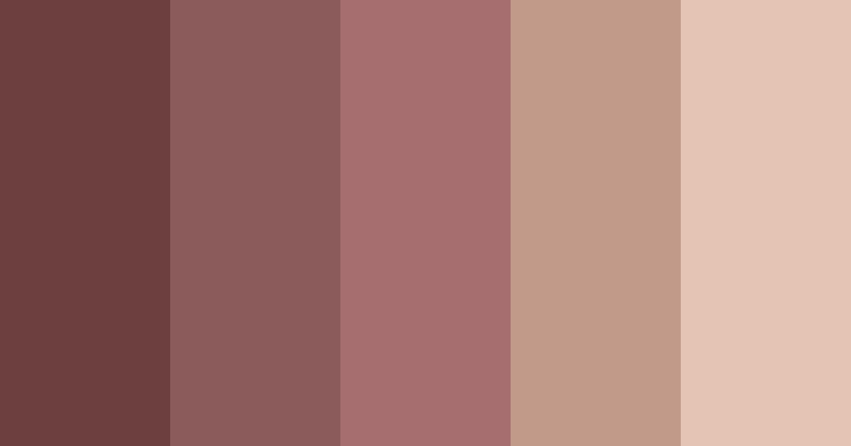 Download shades of brown color palette PNG image (landscape)