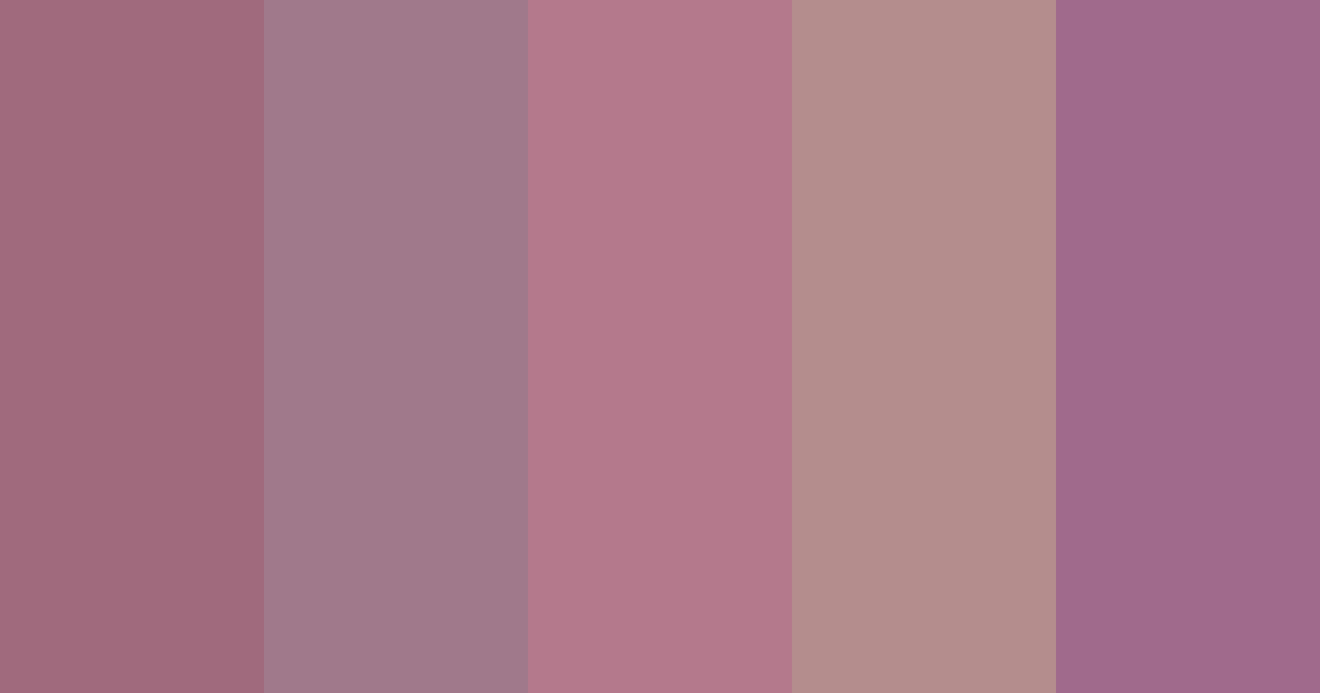 Download muted rosewood dream color palette PNG image (landscape)