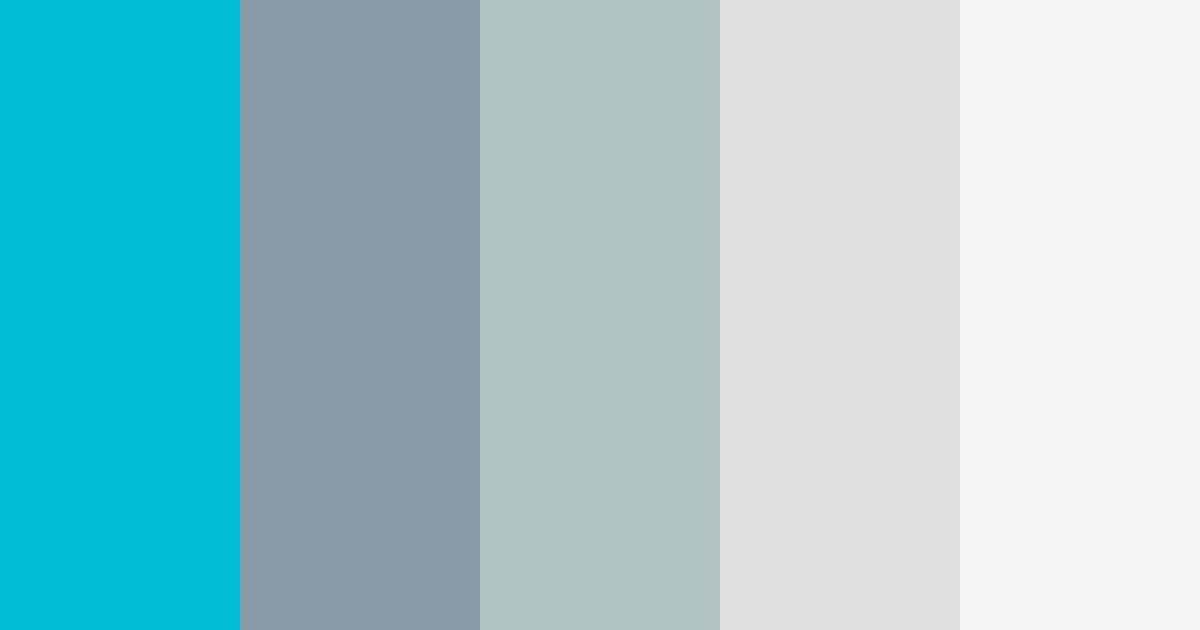 Download cyan steel color palette PNG image (landscape)