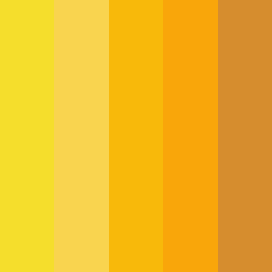 Download yellow sunflowers color palette PNG image (square)
