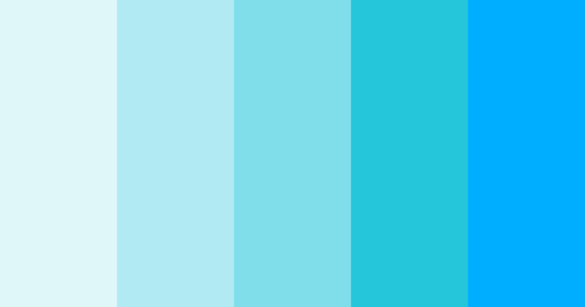 Download light blue luna color palette PNG image (landscape)