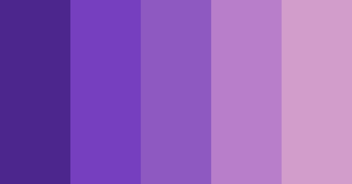 Download purple twilight color palette PNG image (landscape)