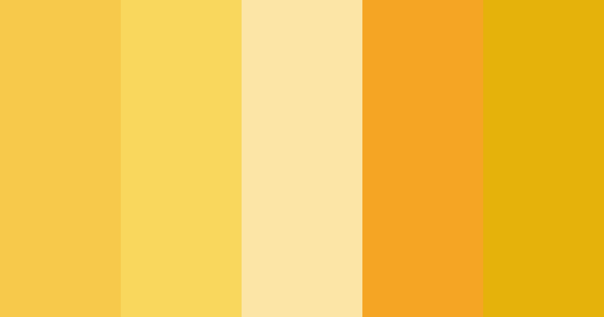 Download yellow sunflower color palette PNG image (landscape)