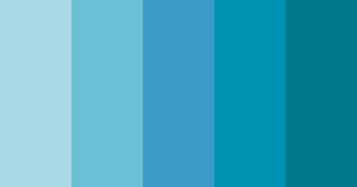 Download ice blue color palette PNG image (landscape)