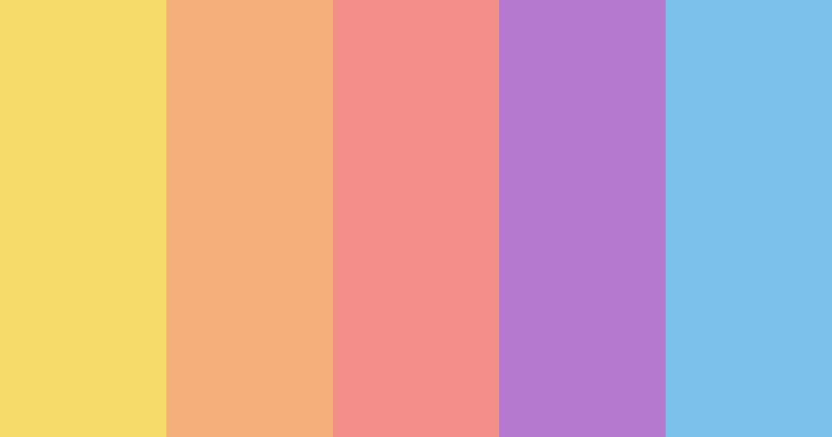 Download colorful lisa color palette PNG image (landscape)