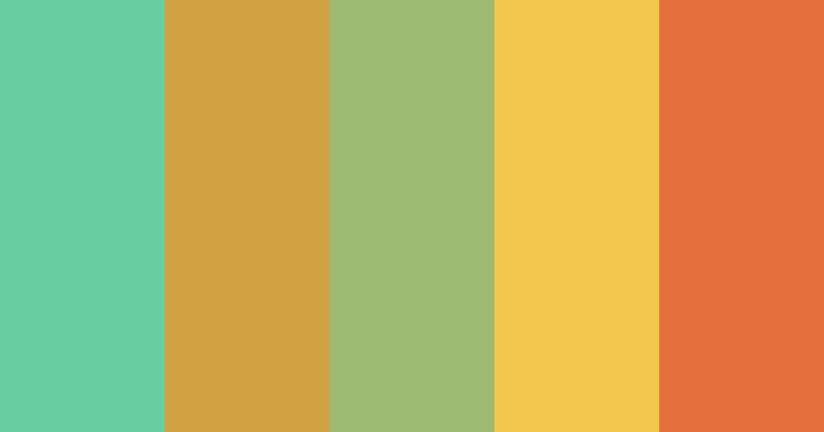 Download tropical green color palette PNG image (landscape)