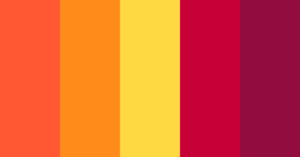 Download inferno's embrace color palette PNG image (landscape)