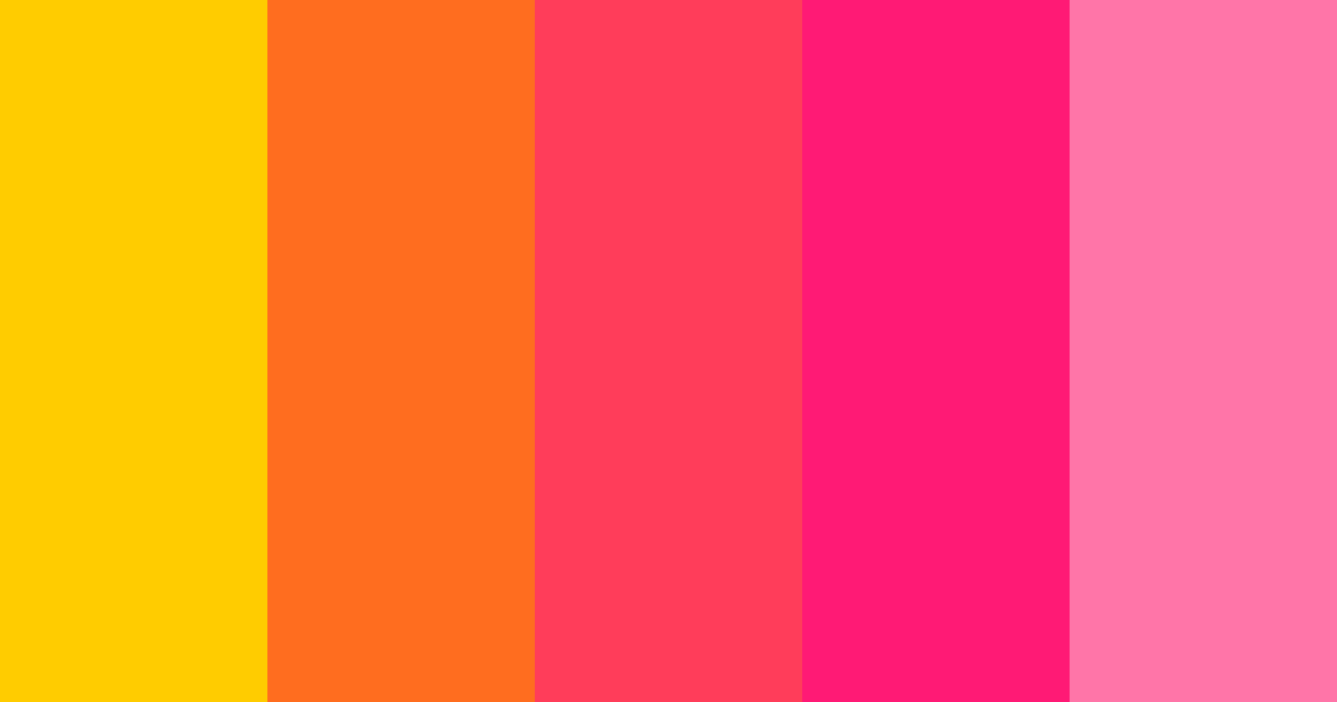 Download summer yellow color palette PNG image (landscape)