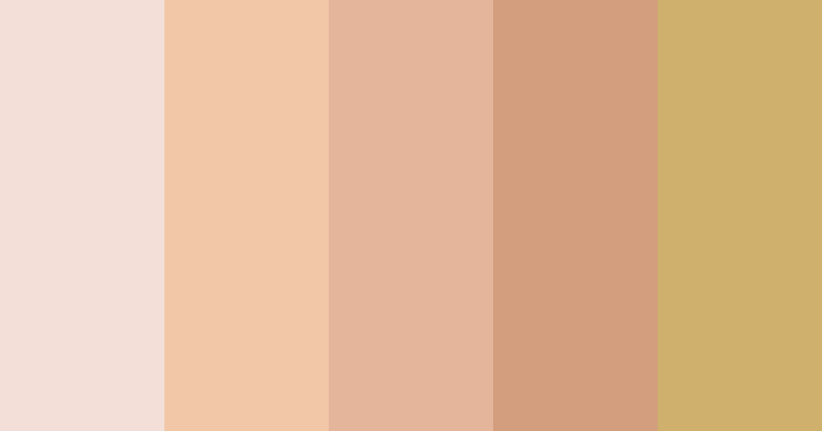 Download warm cream color palette PNG image (landscape)