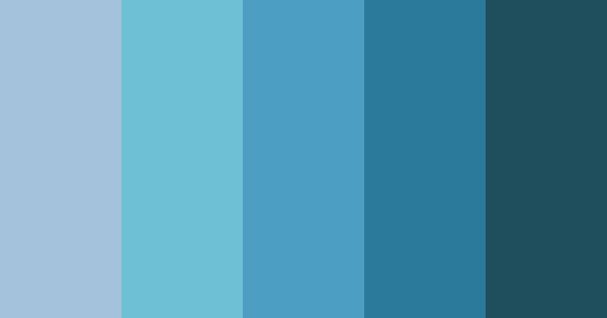 Download calm blue color palette PNG image (landscape)