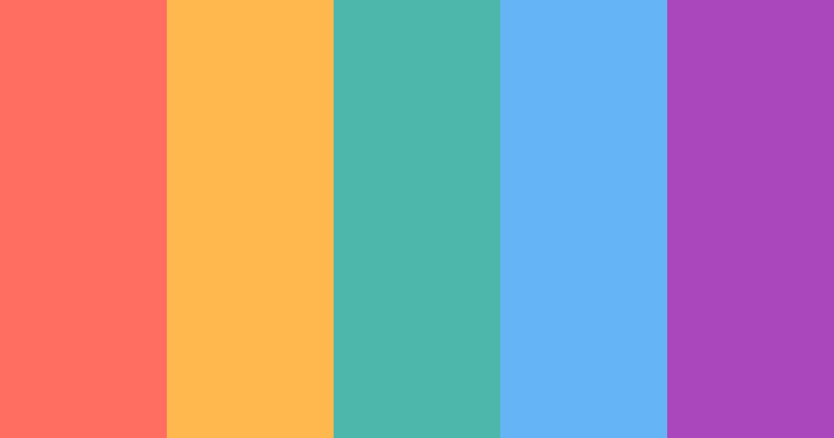 Download tropical serenade color palette PNG image (landscape)
