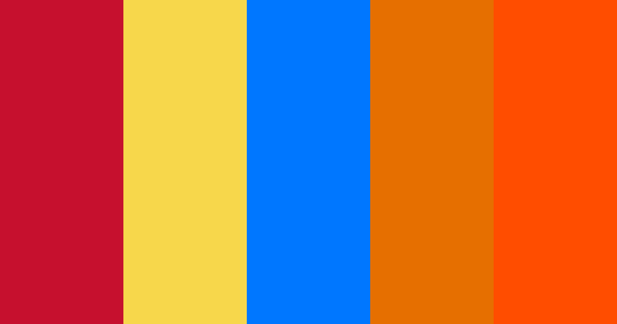 Download electric blue fiesta color palette PNG image (landscape)