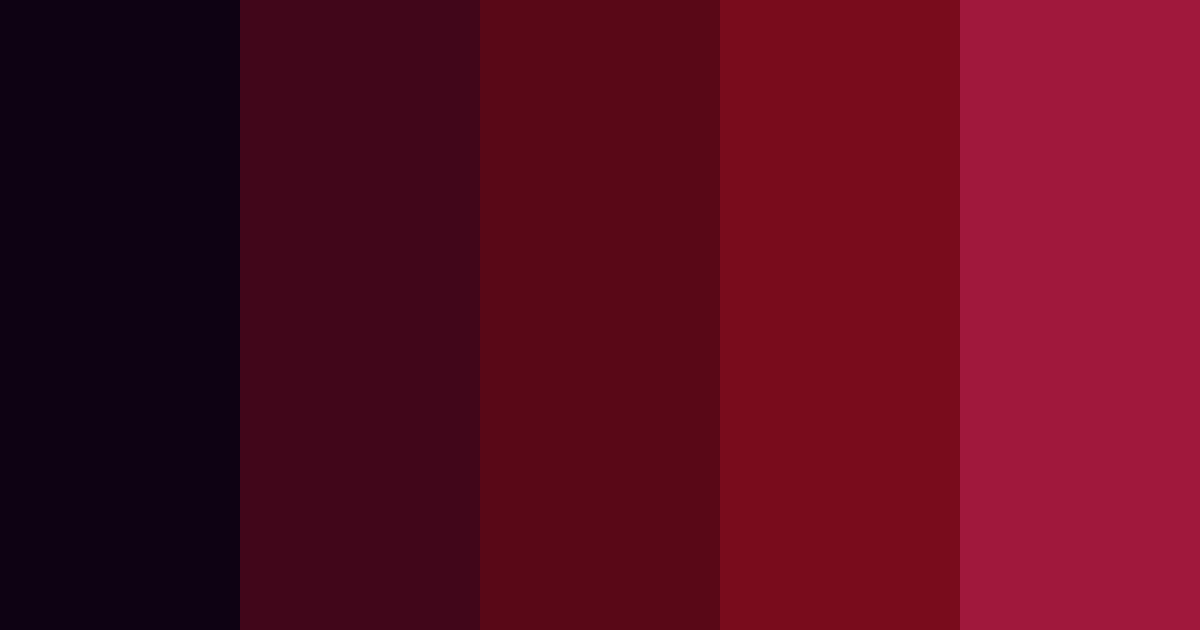 Download shades of pink color palette PNG image (landscape)